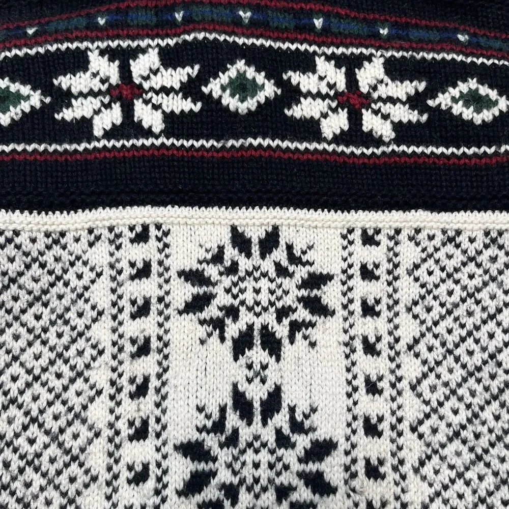 Ralph Lauren Boys 4/5 Fair Isle Ski Sweater Cotton Wool Full Zip Nordic Jacket